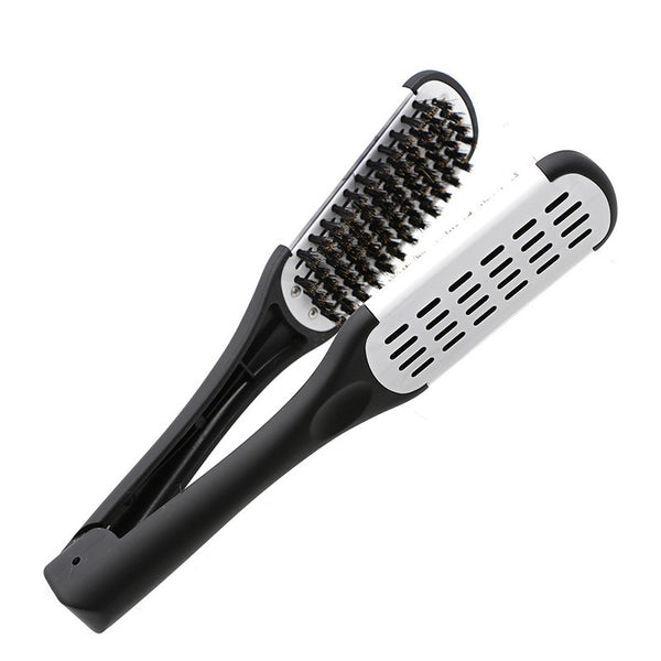 Hairdressing V-Shaped Splint Comb, Bristles, Hair Smoothing Comb