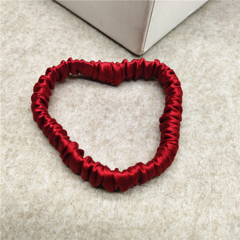 Silk seamless hair tie