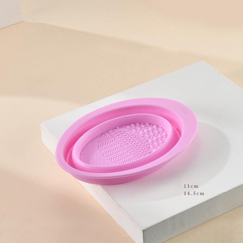 Scrubbing Plate Makeup Brush Cleaning Pad Makeup Brush Cleaning Bowl