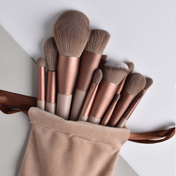 Four Seasons Green Makeup Brush Set Morandi Beauty Makeup Brush Blush Loose Powder Brush