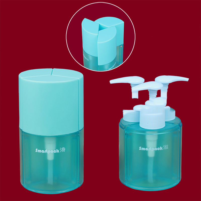 Cosmetics Sub-bottling, Portable Three-in-one Set Bottle Of Shampoo, Shower Gel