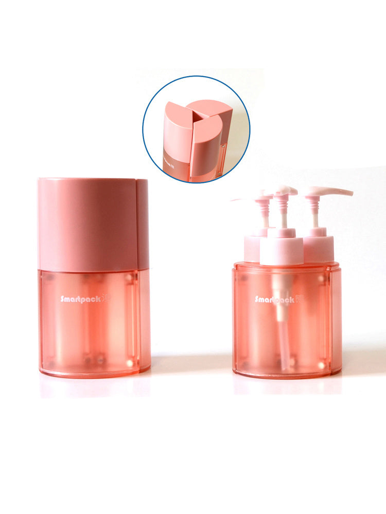 Cosmetics Sub-bottling, Portable Three-in-one Set Bottle Of Shampoo, Shower Gel