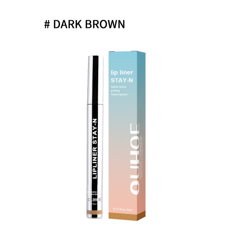 Lip Liner Pen Dark Brown Makeup Cosmetics