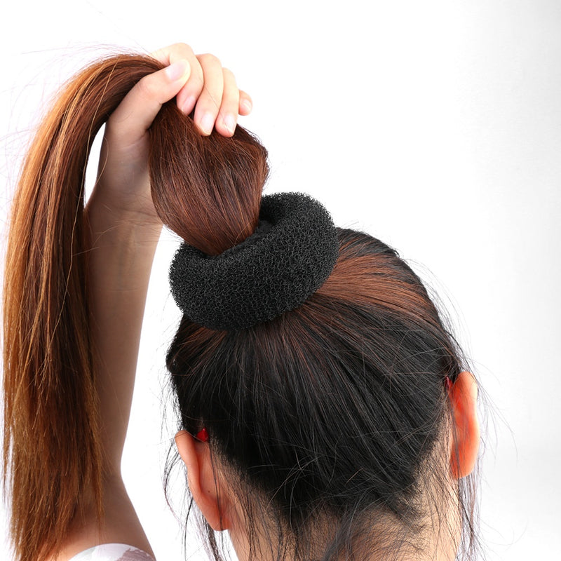 Donut barrette hair