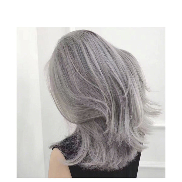 Smoky gray hair dye