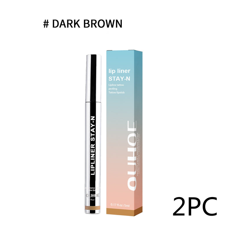 Lip Liner Pen Dark Brown Makeup Cosmetics