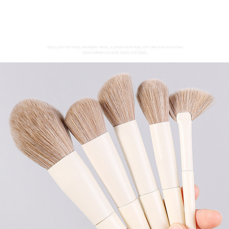 10 PCs Eye Shadow Foundation Blush Nose Shadow Face Powder Concealer Brush Makeup Tools