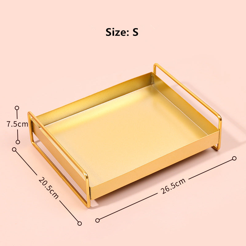 Home Furnishings Desktop Cosmetics Jewelry Storage Tea Tray