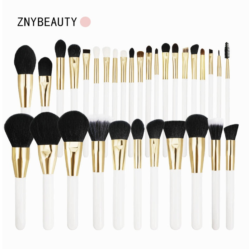 30 PCs Makeup Brush Set Soft Hair Eye Shadow Blush Face Powder Full Set