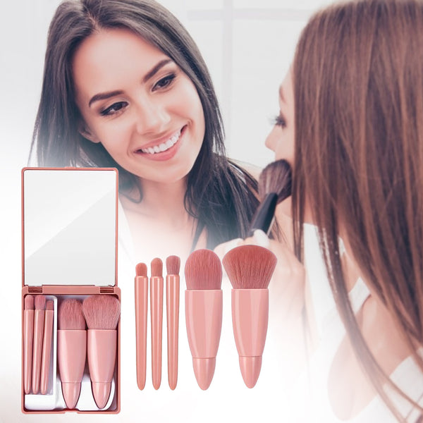 5Pcs Makeup Brushes Tool Set Cosmetic Powder Eye Shadow Foundation Blush Blending Make Up Brush