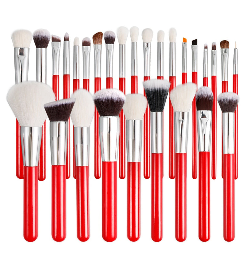 30 PCs Makeup Brush Set Soft Hair Eye Shadow Blush Face Powder Full Set