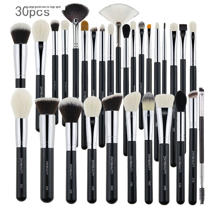 30 PCs Makeup Brush Set Soft Hair Eye Shadow Blush Face Powder Full Set