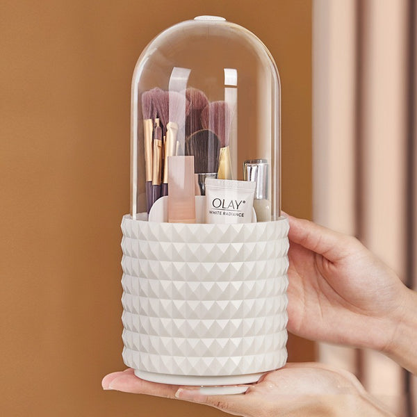 Cosmetics Storage Box Rotating Dust-proof Storage Rack