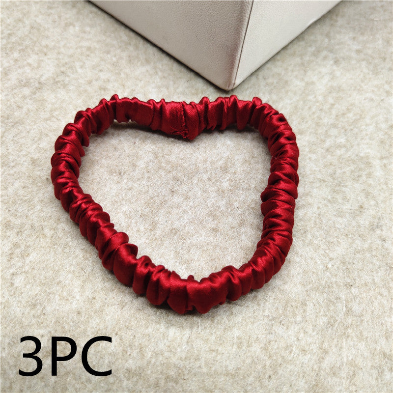 Silk seamless hair tie