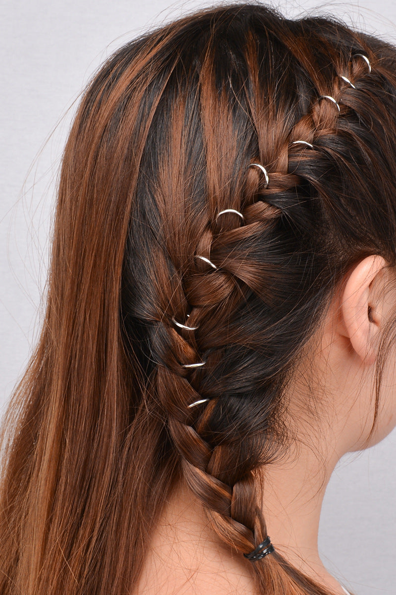 DIY hair braid DIY circle hair clip