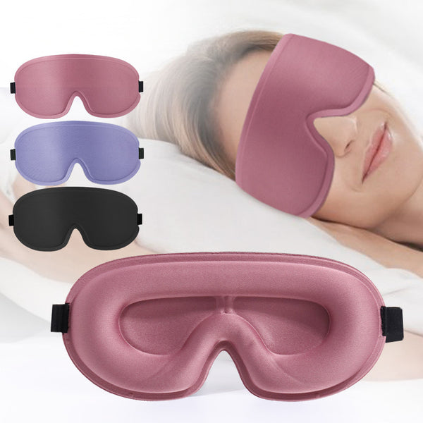 Blackout Eye Mask 3D Deep Contoured Sleep Mask Lash Extensions No Pressure Blindfold Sleeping Eye Mask Women Men Side Sleepers