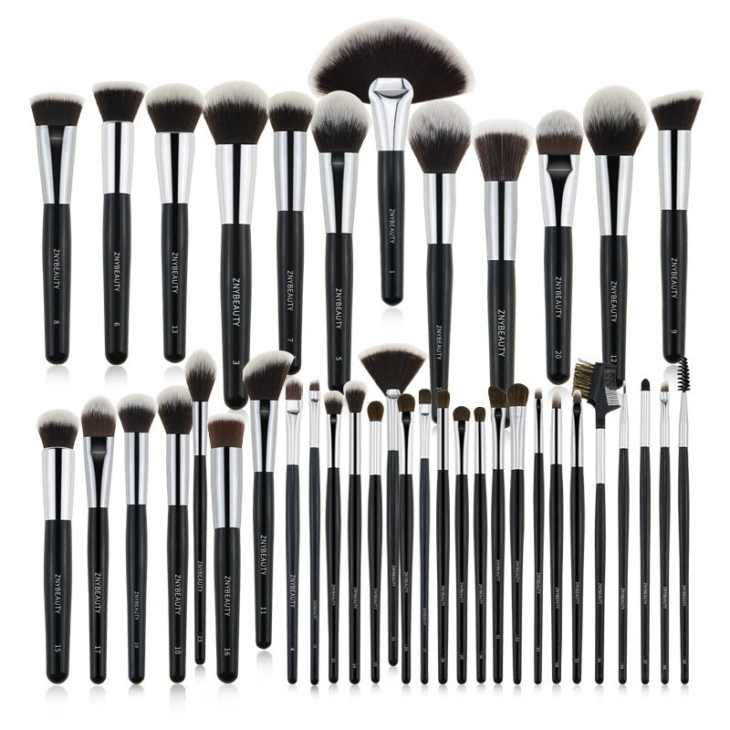 30 PCs Makeup Brush Set Soft Hair Eye Shadow Blush Face Powder Full Set