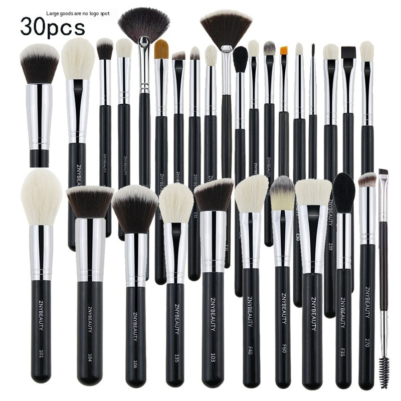 30 PCs Makeup Brush Set Soft Hair Eye Shadow Blush Face Powder Full Set