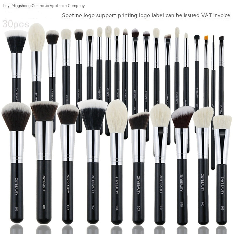 30 PCs Makeup Brush Set Soft Hair Eye Shadow Blush Face Powder Full Set